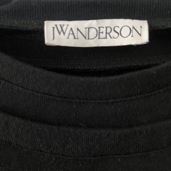 jw anderson cropped sweat top with pleated hem - Picture 5 of 5